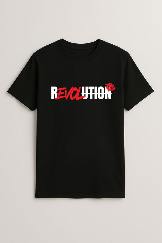 t-shirt unisexe révolution noir