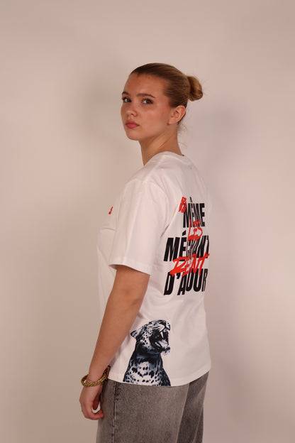 t-shirt original Même les méchants rêvent d'amour blanc